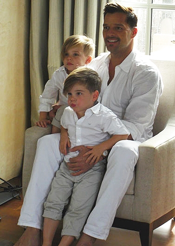 ricky martin e figli