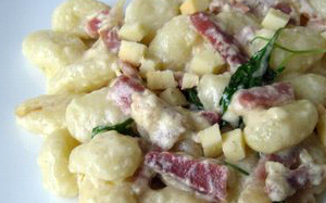 Chicche-speck-scamorza