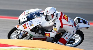 Romano Fenati in azione ad Austin