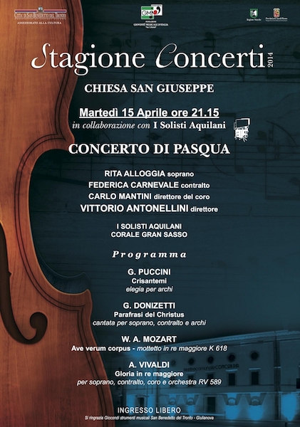 locandina concerto 15 aprile 2014